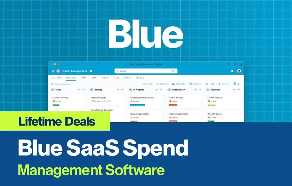 Blue SaaS Spend Management Software