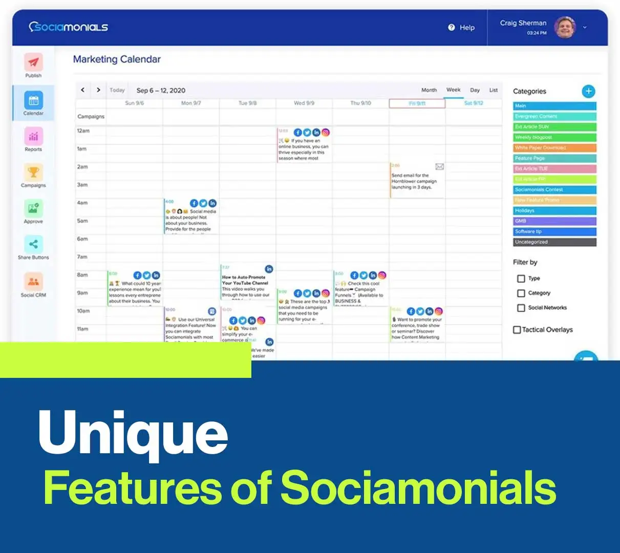 Unique Features of Sociamonials