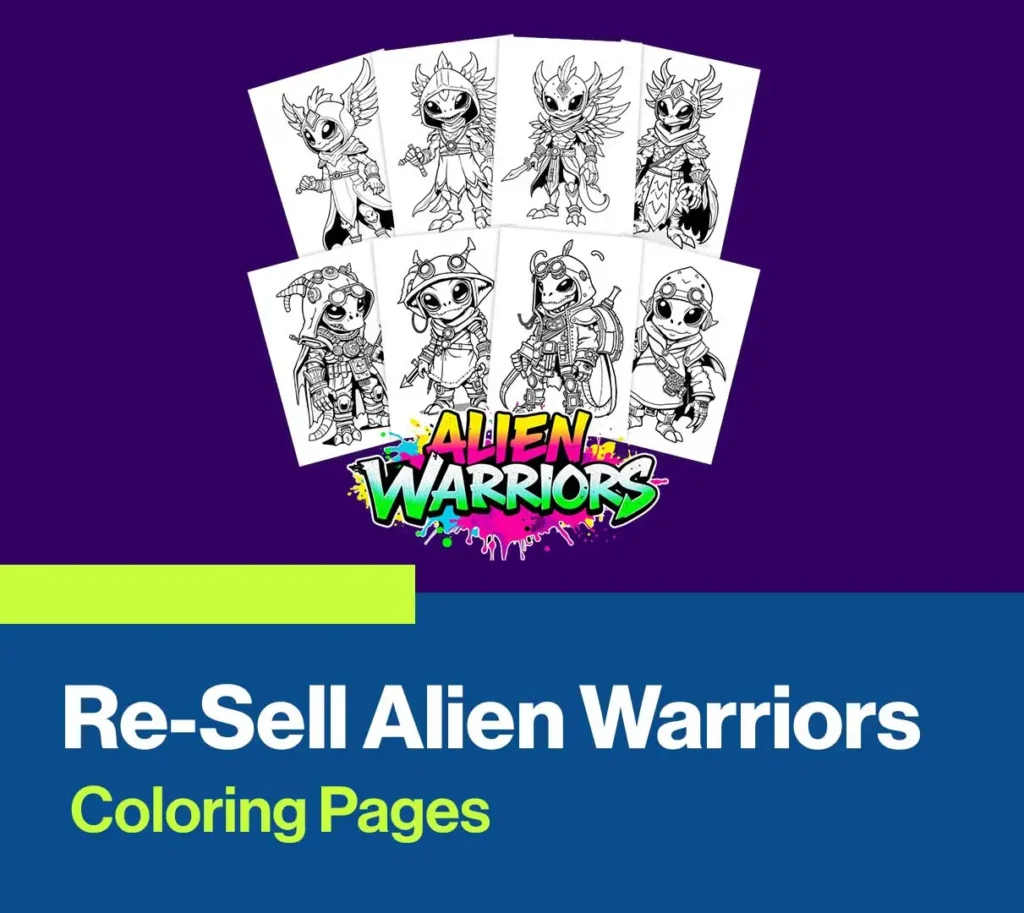 Re-Sell Alien Warriors Coloring